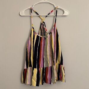 LOFT Striped loose fitting tank top